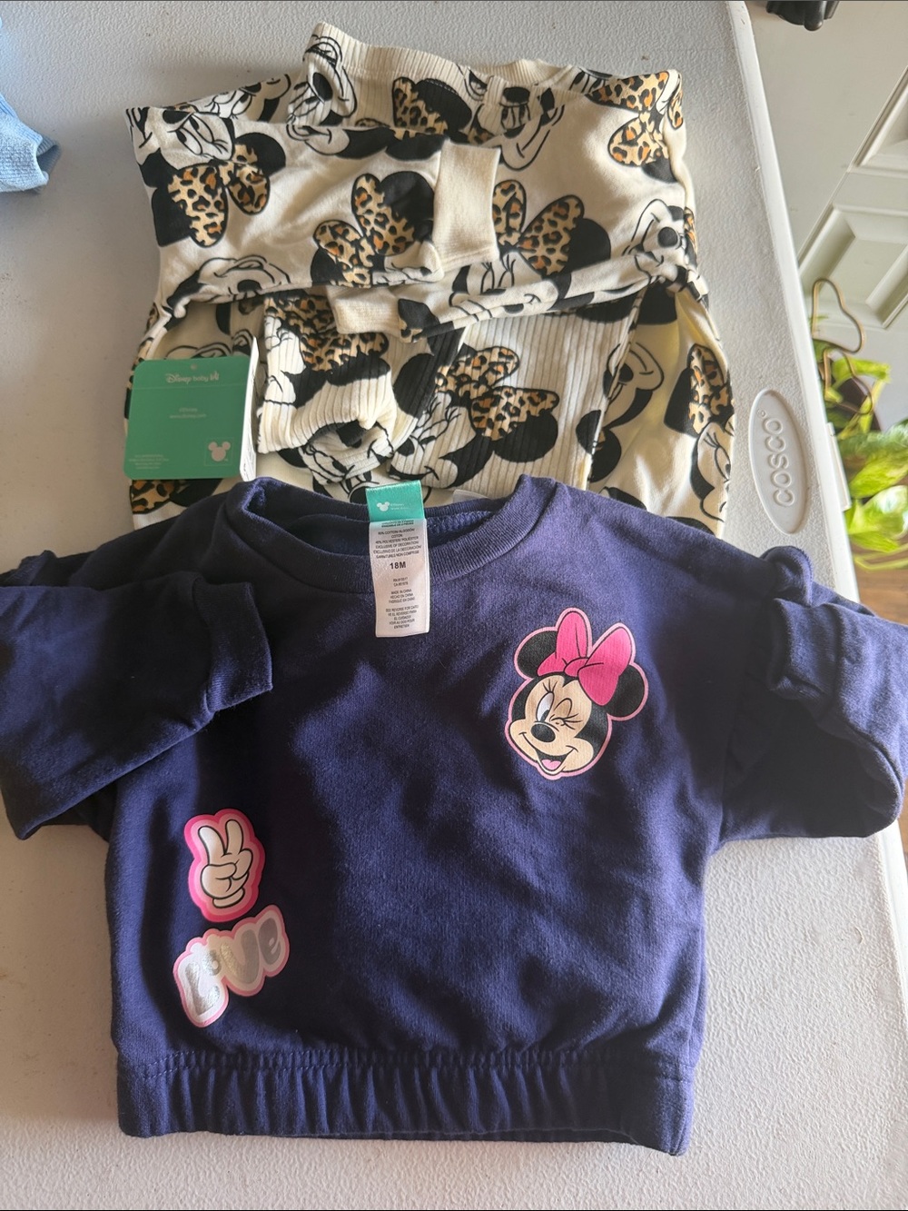 Disney Navy Minnie Mouse Sweatshirt with Pink Accents